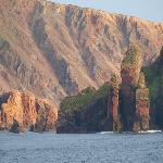 Geopark Shetland - Scotland. Site Name: Ronas Hill, Northmavine. Ronas Hill is the highest point in Shetland at 450 metres. The hill comprises granite, and its pink tones are evident in this photograph taken 